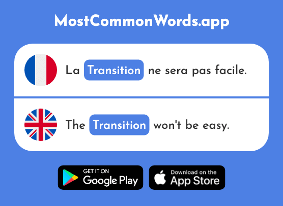 Transition - Transition (Le 2318 Mot Le Plus Commun En English)