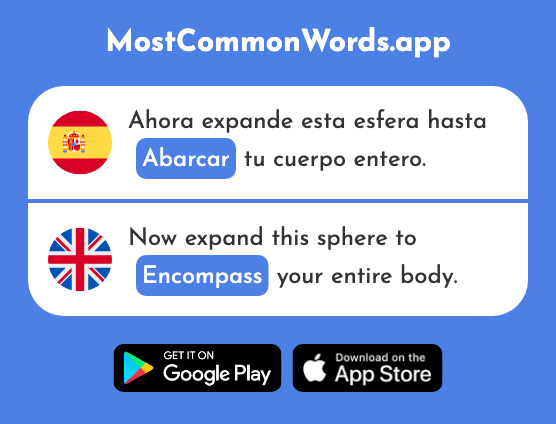 Abarcar - Encompass, comprise (La 2338 Palabra Más Común En English)