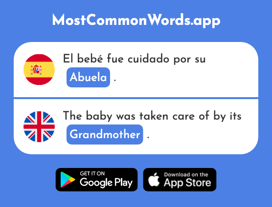 Abuela - Grandmother (La 783 Palabra Más Común En English)