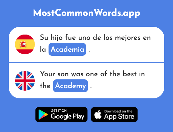 Academia - Academy (La 2293 Palabra Más Común En English)