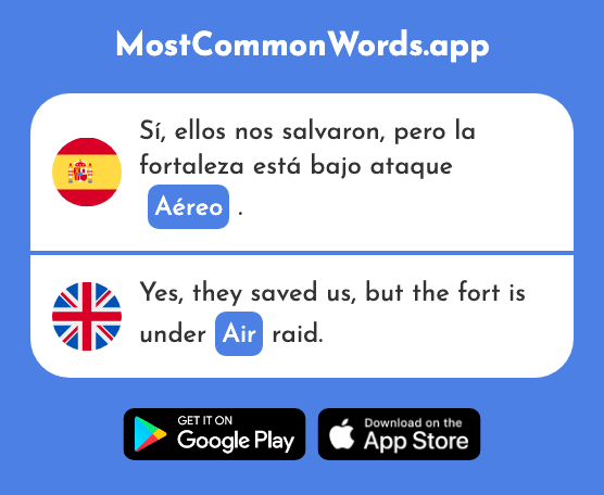 Aéreo - Aerial, air (La 2235 Palabra Más Común En English)