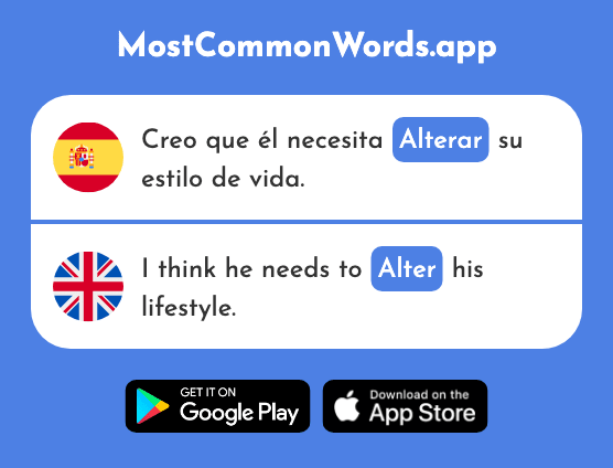 Alterar - Alter, modify (La 2389 Palabra Más Común En English)