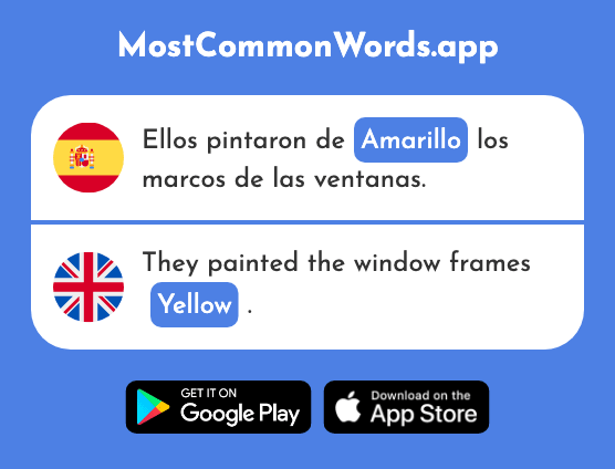 Amarillo - Yellow (La 1381 Palabra Más Común En English)