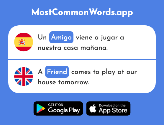 Amigo - Friend (La 210 Palabra Más Común En English)