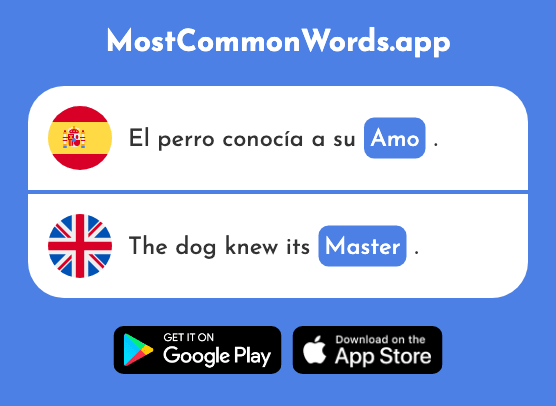 Amo - Master, boss (La 2953 Palabra Más Común En English)