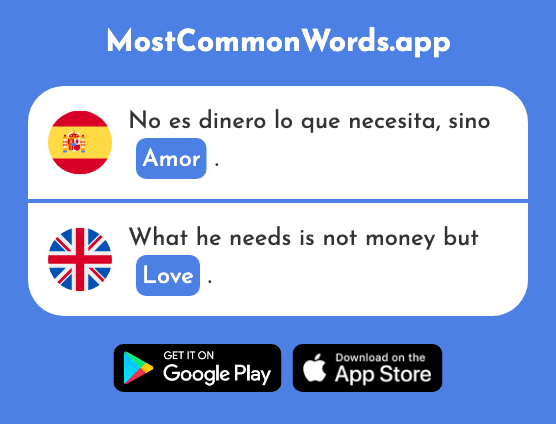 Amor - Love (La 283 Palabra Más Común En English)