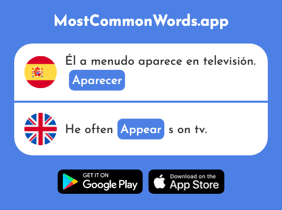 Aparecer - Appear (La 292 Palabra Más Común En English)