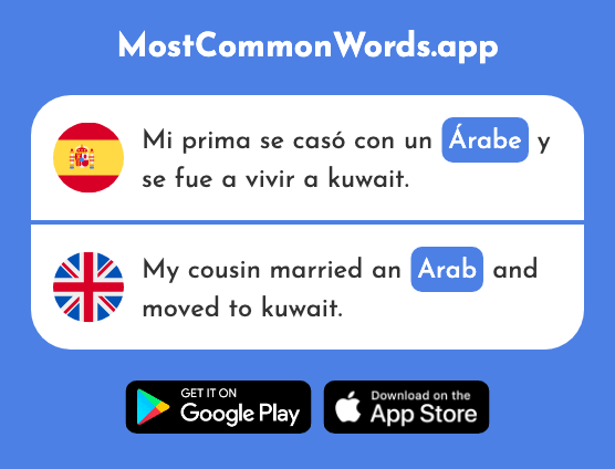 Árabe - Arab (La 2102 Palabra Más Común En English)