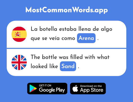 Arena - Sand (La 1672 Palabra Más Común En English)