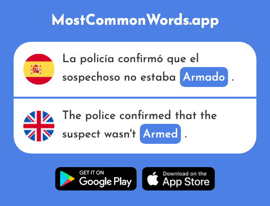 Armado - Armed (La 2310 Palabra Más Común En English)