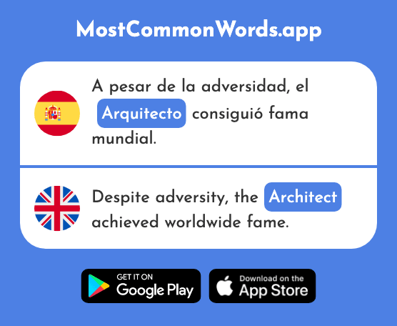Arquitecto - Architect (La 2305 Palabra Más Común En English)