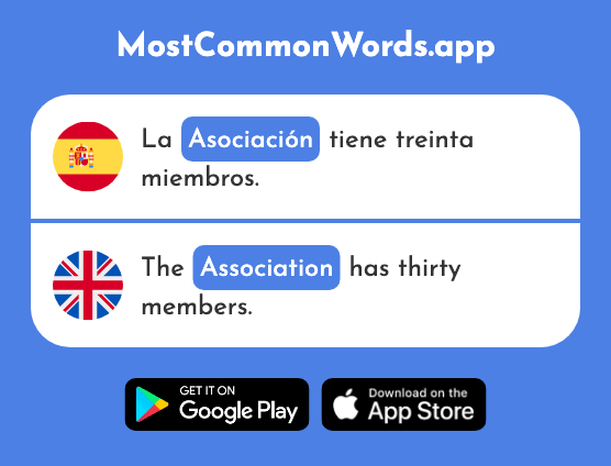 Asociación - Association (La 1457 Palabra Más Común En English)