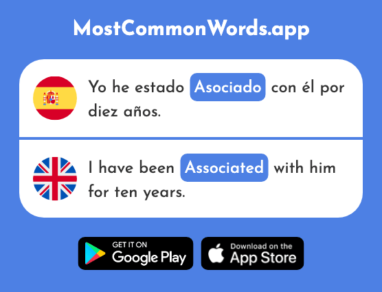 Asociado - Associated (La 2769 Palabra Más Común En English)