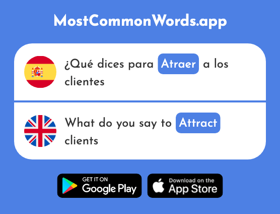 Atraer - Attract (La 1523 Palabra Más Común En English)