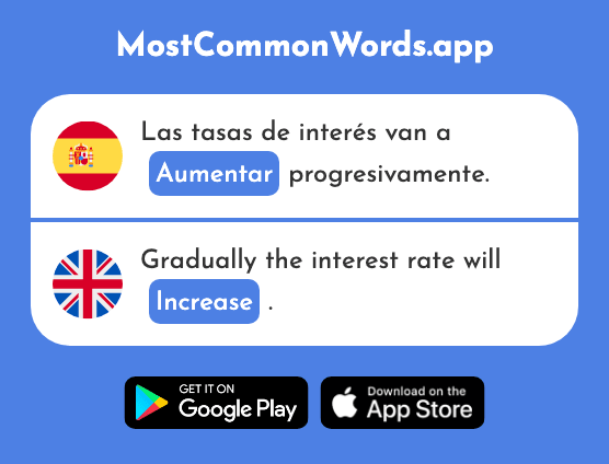 Aumentar - Increase (La 647 Palabra Más Común En English)