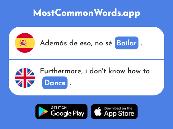 Bailar - Dance (La 1323 Palabra Más Común En English)