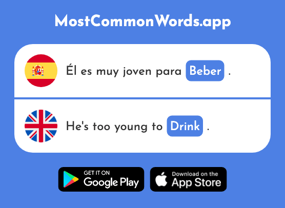 Beber - Drink (La 1085 Palabra Más Común En English)