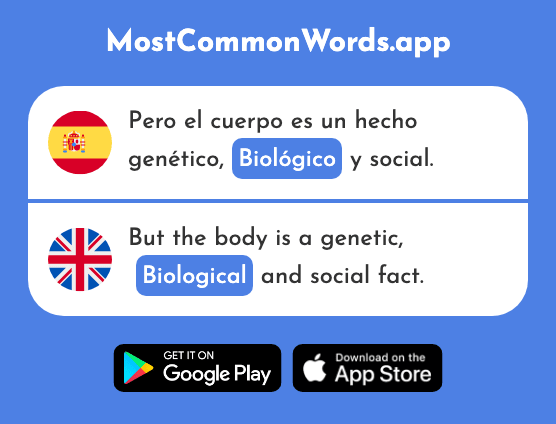 Biológico - Biological (La 2859 Palabra Más Común En English)