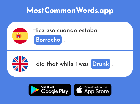 Borracho - Drunk (La 2346 Palabra Más Común En English)