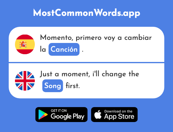Canción - Song (La 982 Palabra Más Común En English)