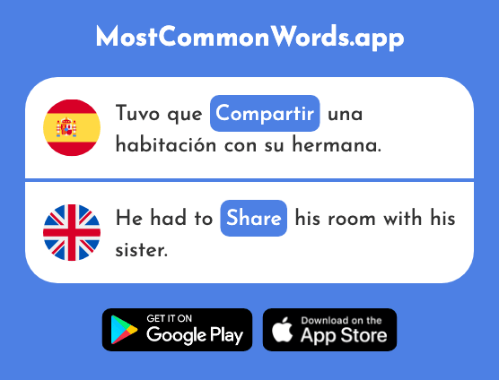 Compartir - Share (La 579 Palabra Más Común En English)