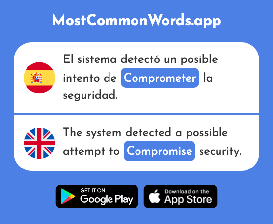 Comprometer - Compromise (La 2245 Palabra Más Común En English)