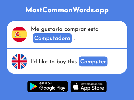 Computadora - Computer (La 2390 Palabra Más Común En English)