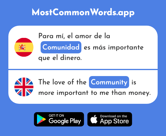 Comunidad - Community (La 523 Palabra Más Común En English)