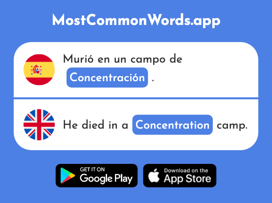 Concentración - Concentration, gathering (La 2194 Palabra Más Común En English)