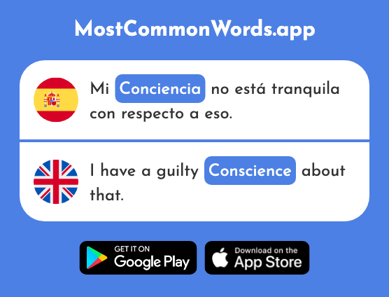 Conciencia - Conscience, consciousness (La 946 Palabra Más Común En English)