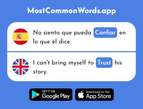 Confiar - Trust, confide (La 1655 Palabra Más Común En English)