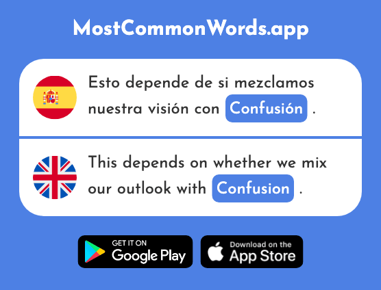 Confusión - Confusion (La 2963 Palabra Más Común En English)