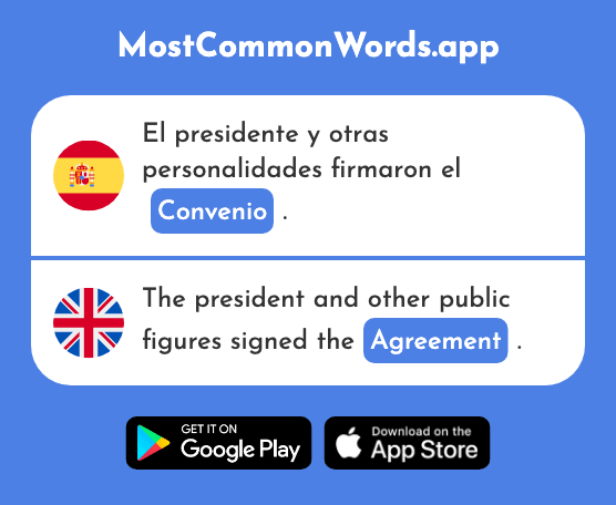 Convenio - Agreement (La 2950 Palabra Más Común En English)