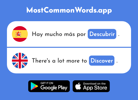 Descubrir - Discover (La 414 Palabra Más Común En English)