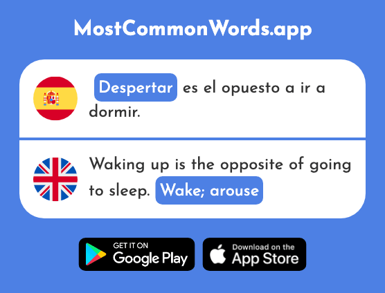 Despertar - Wake, arouse (La 894 Palabra Más Común En English)