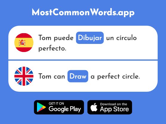 Dibujar - Draw, sketch (La 2218 Palabra Más Común En English)