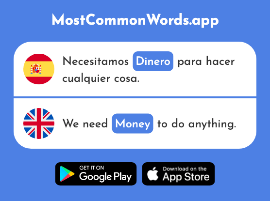 Dinero - Money (La 364 Palabra Más Común En English)