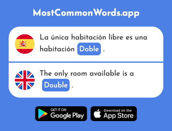 Doble - Double (La 1286 Palabra Más Común En English)