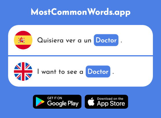 Doctor - Doctor (La 644 Palabra Más Común En English)