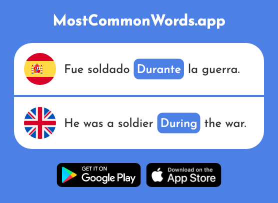 Durante - During (La 139 Palabra Más Común En English)
