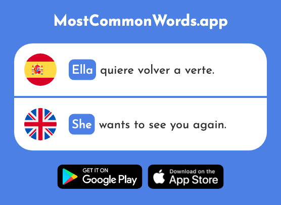 Ella - She, them (La 72 Palabra Más Común En English)