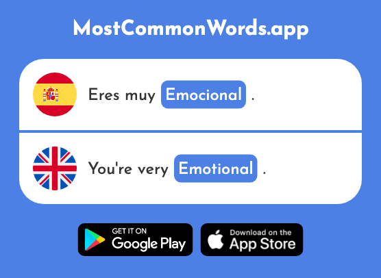 Emocional - Emotional (La 2731 Palabra Más Común En English)