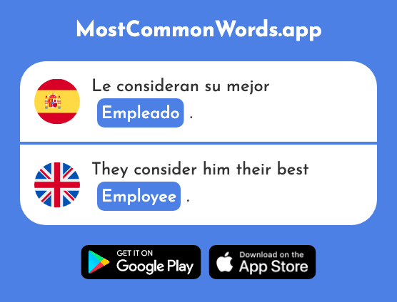 Empleado - Employee (La 1770 Palabra Más Común En English)