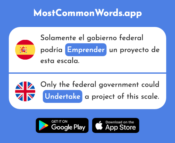 Emprender - Undertake, embark on (La 2220 Palabra Más Común En English)