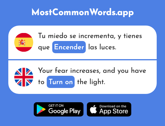 Encender - Turn on (La 1431 Palabra Más Común En English)