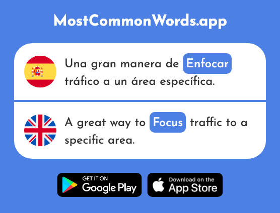 Enfocar - Focus (La 2823 Palabra Más Común En English)