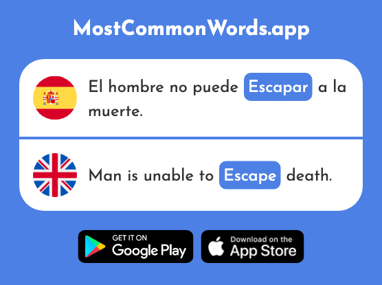Escapar - Escape (La 899 Palabra Más Común En English)