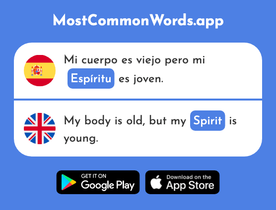 Espíritu - Spirit, ghost (La 832 Palabra Más Común En English)