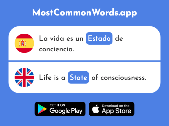 Estado - State, condition, status (La 271 Palabra Más Común En English)