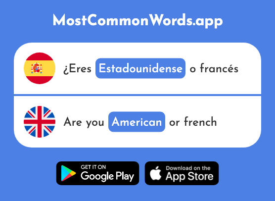 Estadounidense - U.s., american (La 1071 Palabra Más Común En English)